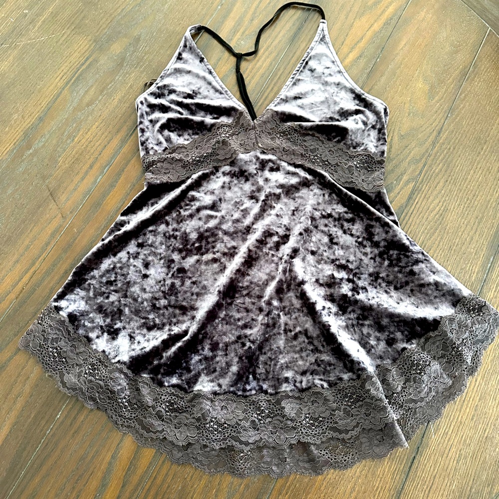 Free People Intimately Free Velvet Chemise